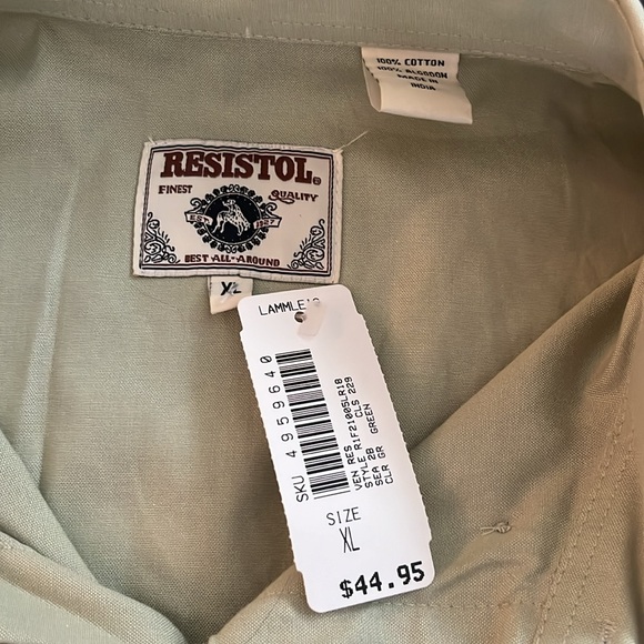 NWT Men’s Resistol Buttoned Shirt XL - Picture 2 of 7